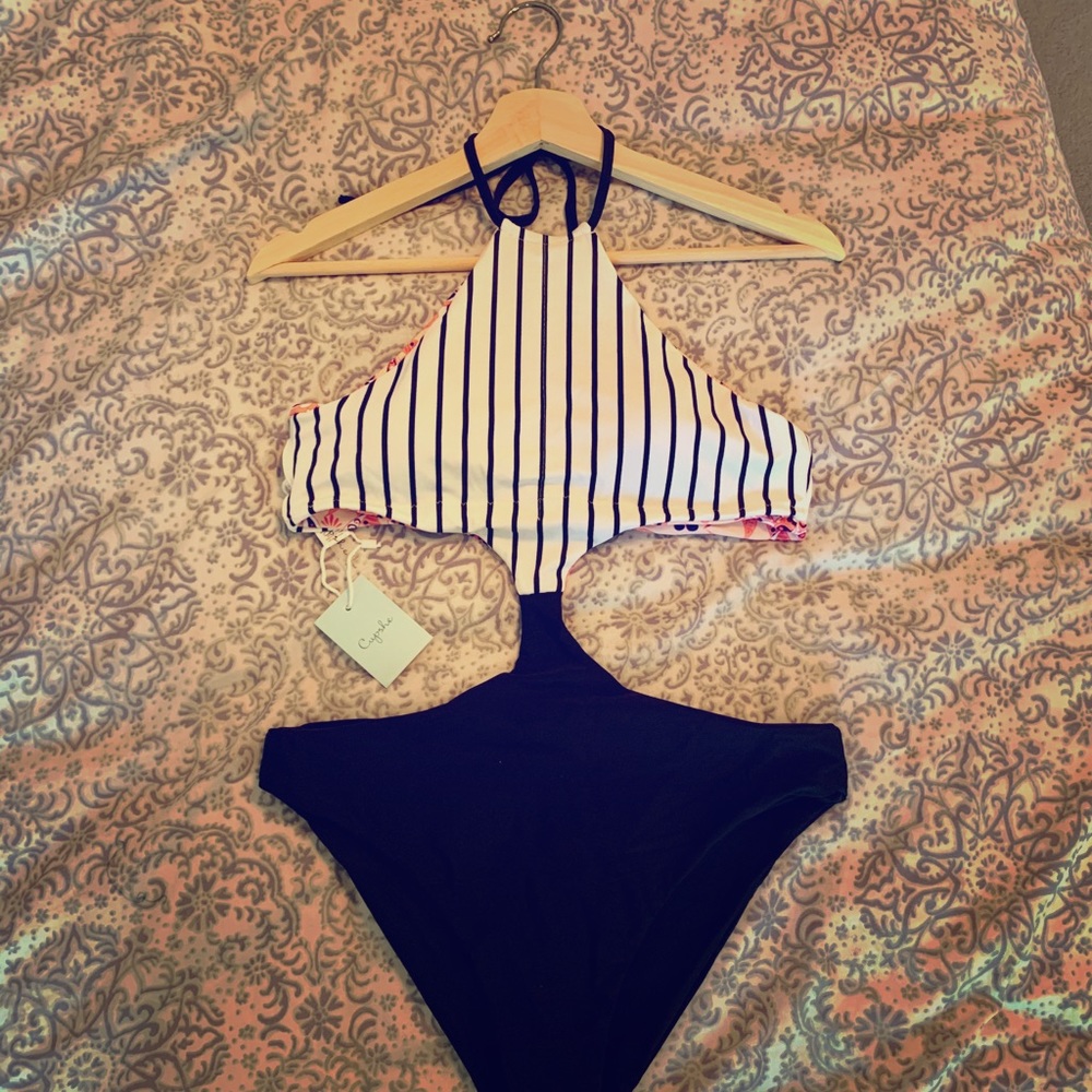 CUPSHE one piece reversible swimsuit